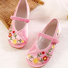 Girl's Large Plum Blossom Embroidery Shoes (Multicolor) [GXZ-YMR-213] ♣