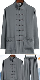 Long-sleeve Mandarin Suit (RM)