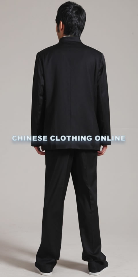 Modernised Mao Suit with Red Embroidery Dragon (RM)