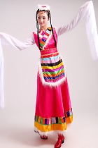 Chinese Ethnic Dancing Costume - Zang Zu (Tibetan)