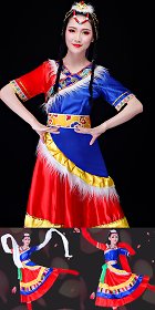 Chinese Ethnic Dancing Costume - Zang Zu (Tibetan)