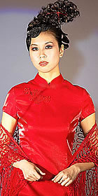 Short-sleeve Long-length Cheongsam (CM)