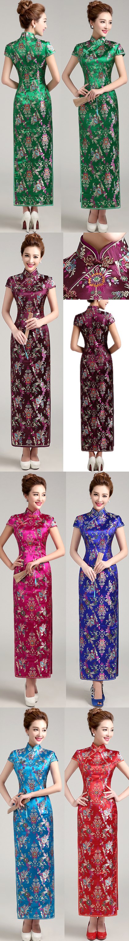 Short-sleeve Long-length Cheongsam (CM)