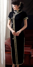 Short-sleeve Long-length Cheongsam (CM)