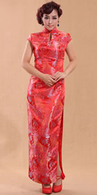 Cup-sleeve Long-length Cheongsam (CM)