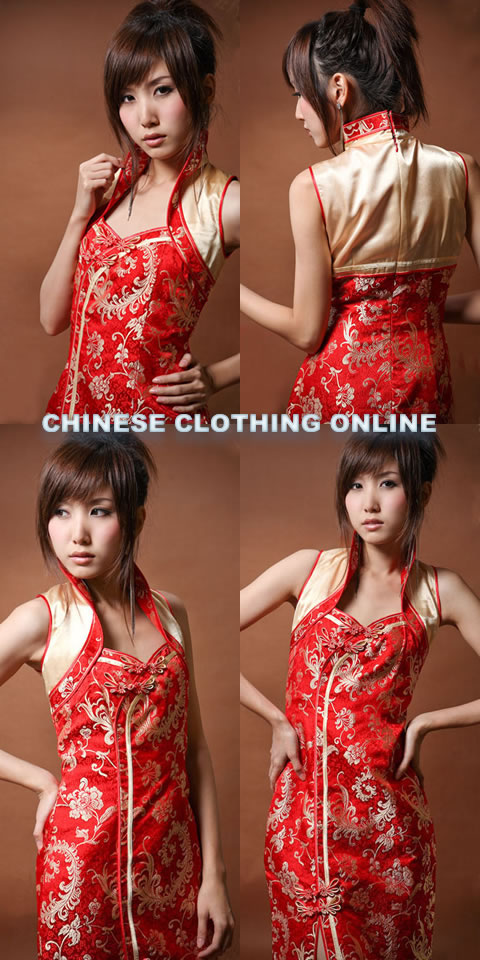 Sleeveless Long-length Cheongsam (CM)