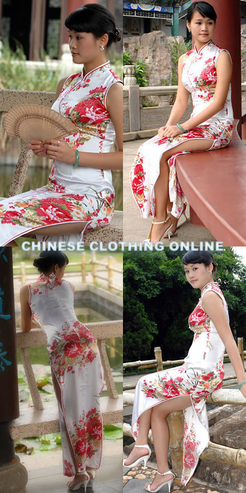 Sleeveless Long-length Cheongsam (CM)