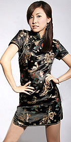 Short-sleeve Short-length Cheongsam (CM)