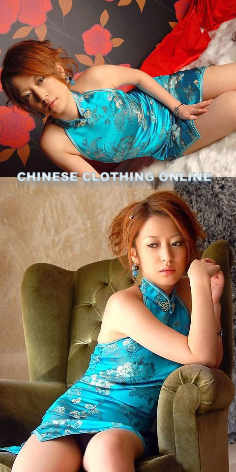 Cut-in Shoulders Bareback Short-length Cheongsam (CM)