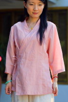 3/4-sleeve Cross-collar Hanfu Shirt (CM)