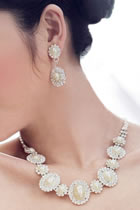 Bridal Necklace and Earrings Set