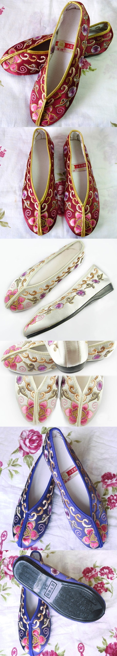 Floral Mosaic Gege Embroidery Shoes (Multicolor) [WXZ-YMR-903] ♣